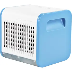 Modern 8x7 in Top-Fill Tank Evaporative Cooler - 3-Speed, 5H Runtime, Compact Tabletop Mini AC for Home, Office