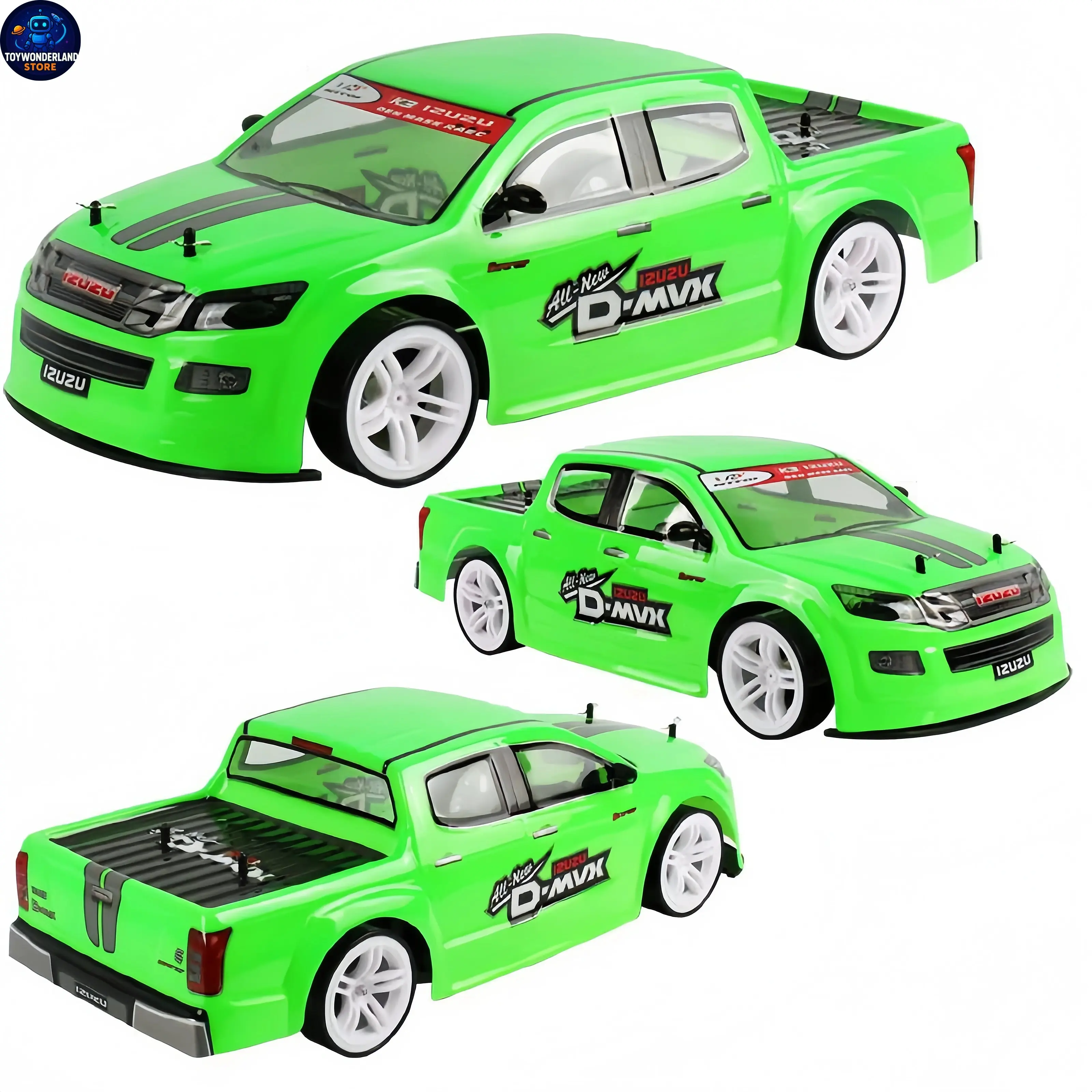 1:10 Scale 4WD Turbo Look High-Speed RC Racing Car Model, High-Power Electric Remote Controlled Vehicle for Adults, Rc Car