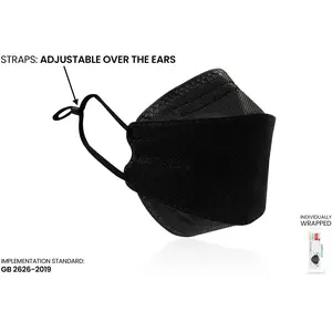 KN95 3D Face Mask | Comfort 3D Fit, Adjustable Ear Loops - Bag of 10