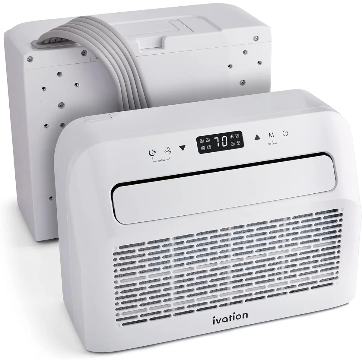 Ivation 6,500 BTU Camper Air Conditioner | Portable Over-the-Window Sill AC, Fan & Dehumidifier