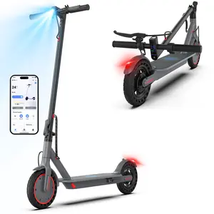 SummerVibes AOPO Electric Scooter – 19MPH Fast Ride, 16-Mile Range, 4 Speed Mode, Smart App Control & Dual Brakes for Daily Commute Perfect Gift for Friends Family or Kids motor