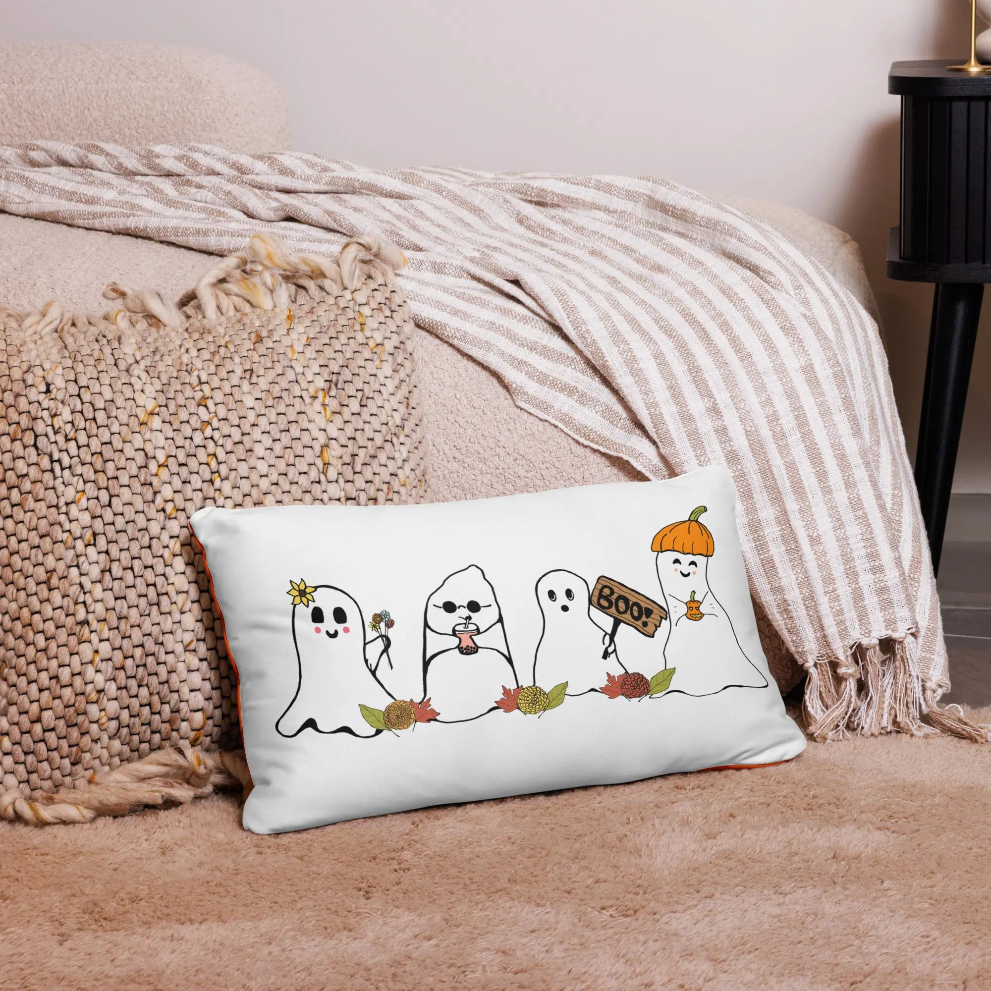Ghost Party Pillow - Soft, Plush Design, Ideal for Home Decor, Lightweight and Easy to Use