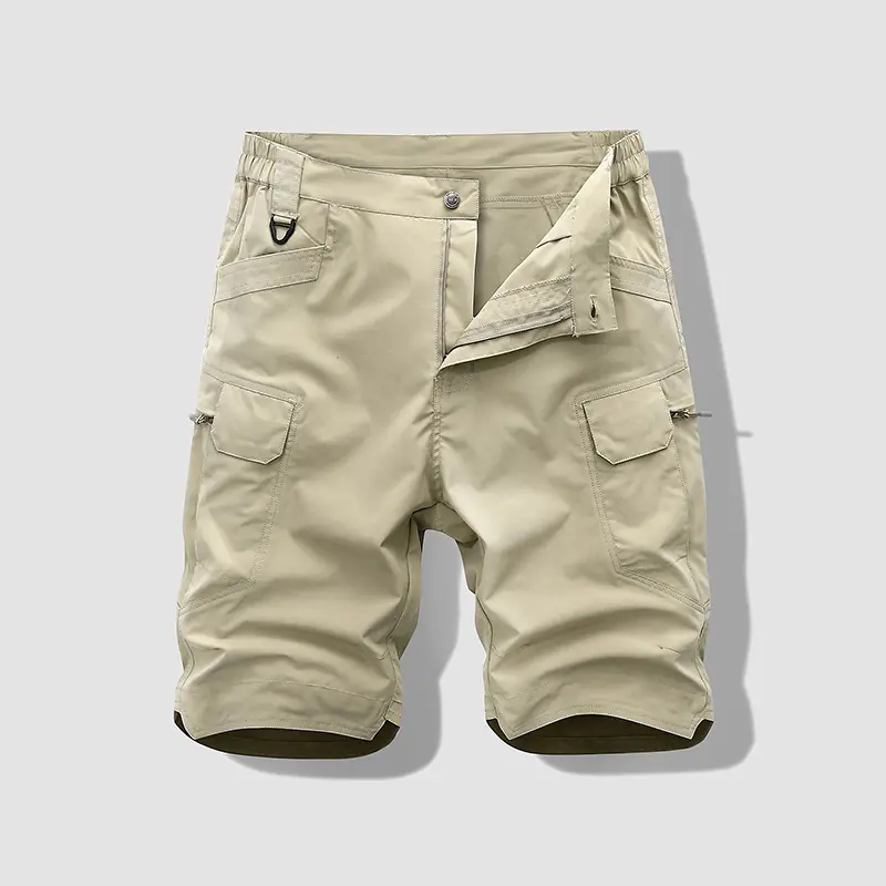 Classic Menswear Men's Loose-Fit Button-Fly Cargo Shorts - Baggy Parachute Chino Work Shorts for Casual Streetwear, Outdoor Fitness for Everyone