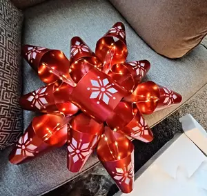 Kringle Express Indoor/Outdoor 22" Illuminated Metal Bow