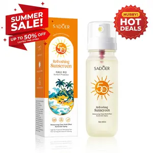 Sunscreen Spray, Broad Spectrum SPF 50, Lightweight Spray Sunscreen, Non-Greasy & Water Resistant, Oil-Free & Non-Comedogenic UVA/UVB, 3.04 oz