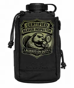 Certified Beaver Inspector Funny Morale Patch 3” Hook & Loop Back for Hats Jackets Tactical Vests Plate Carriers EDC Gear & Humor Patch Collectors