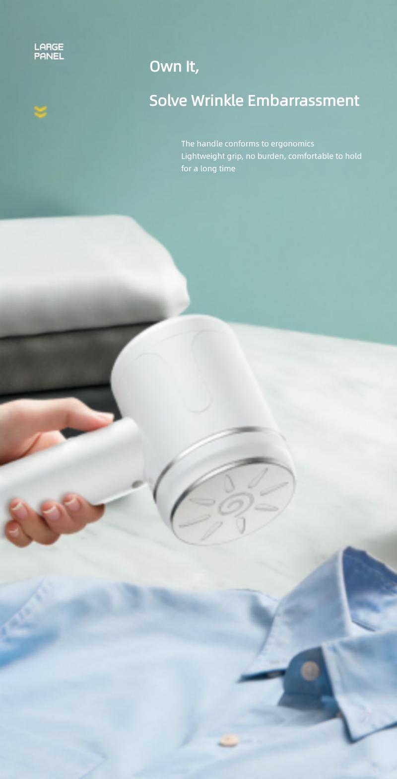 Portable iron dual-use dry and wet handheld garment steamer, home lint trimmer, hair removal steamer two-in-one