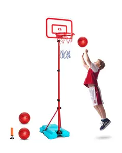 VEVOR Kids Basketball Hoop, Height Adjustable, Portable Basketball Court with Fillable Base, Indoor and Outdoor Backyard Sport Game, Toddler Basketball Toys for Kids 3-8 Years Old, Boys and Girls