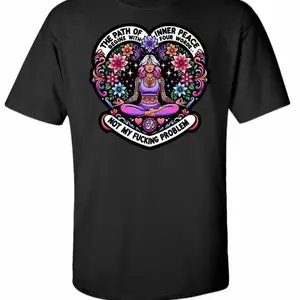 The Path to Inner Peace T-Shirt - Four Words Design for Comfortable Wear