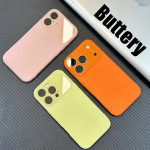 Dopamine Ins Style Solid Color Phone Case with Ultra Skin friendly Touch, All Inclusive Lens Phone Case Suitable for iPhone 17 16 15 14 13 12 Pro Max Air