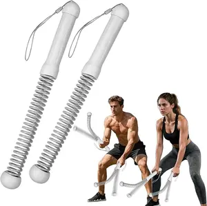 2PCS Portable Ropeless Battle Rope, Quiet No Anchor Home Gym Equipment, Ideal for Full-Body Strength & Cardio Training