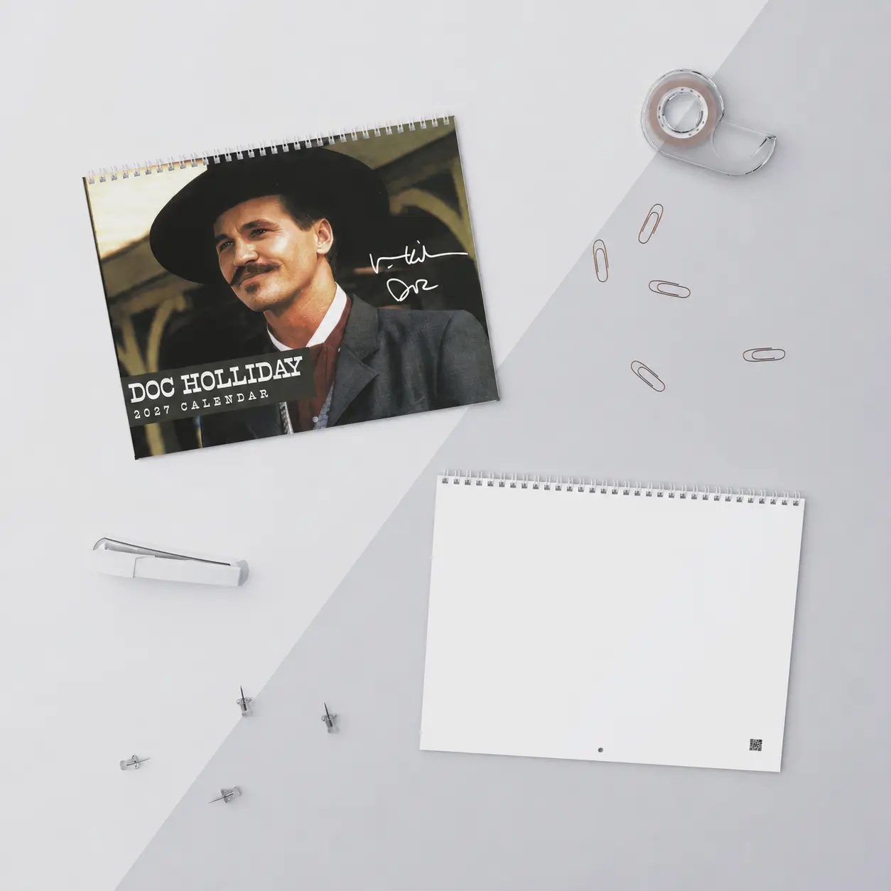 Doc Holiday Calendar 2027 ,Tombstone Calendar 2027, New Year Calendar And Planner, Unique Christmas Gift, Quote Calendar Gift, Holiday Gift Ideas