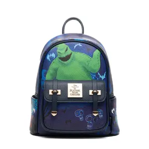 Wondapop Disney The Nightmare Before Christmas Oogie Boogie Beware! I Don't Play Fair 11" Vegan Leather Mini Daypack
