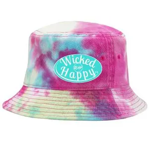 Bucket Hat - Tie Dyed Raspberry Mist - Aqua Logo