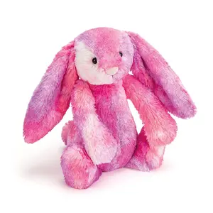 Jellycat Bashful Sherbet Bunny – Rare Retired Collector Plush Pink Tie Dye Edition