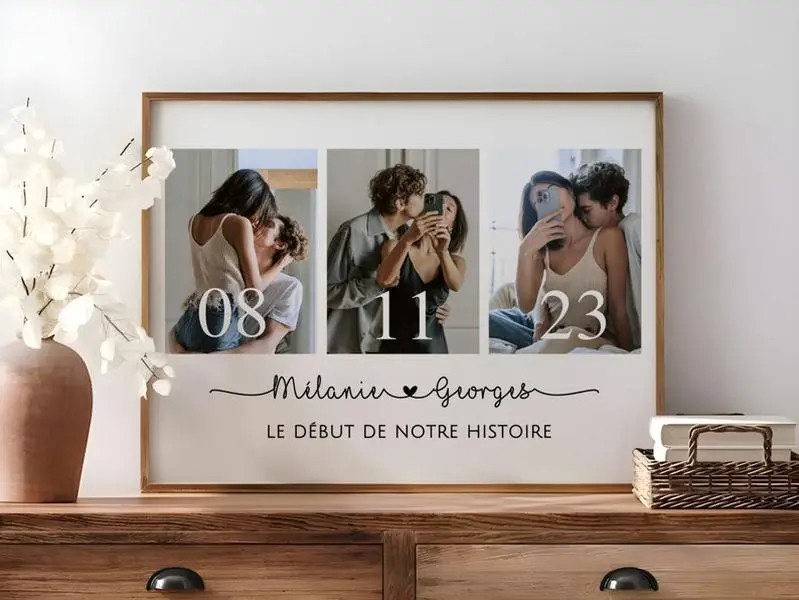 Personalized Couple Poster, Customized Love Story Gift for Engagement or Wedding Decor Decoration Artwork Ornaments