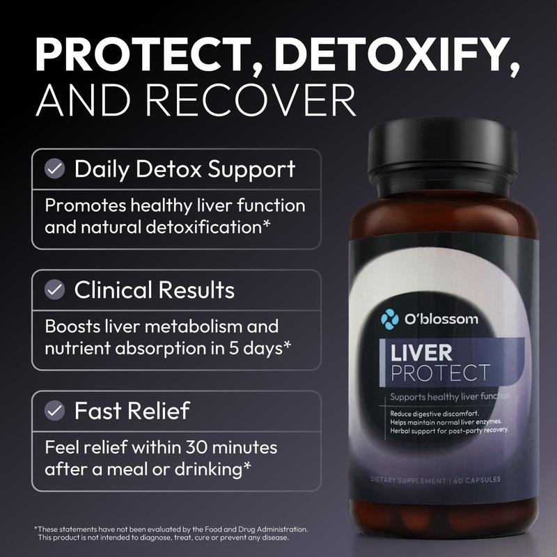 O'blossom Daily Nutrition Combo Set - 8-Piece Multi-Supplement Bundle for Everyday Health Dietary Support with Liver Health, Joint Support, and Stress Relief