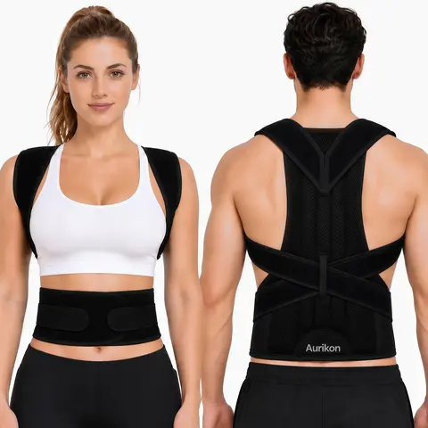 Men's Adjustable Posture Belt - Unisex Multi-Size Hunchback Aligner, Ergonomic Back Brace for Spine Alignment, Support, Back Pain Relief, Easy Wear and Removal, Improved Posture, Daily Use Fitness Accessory