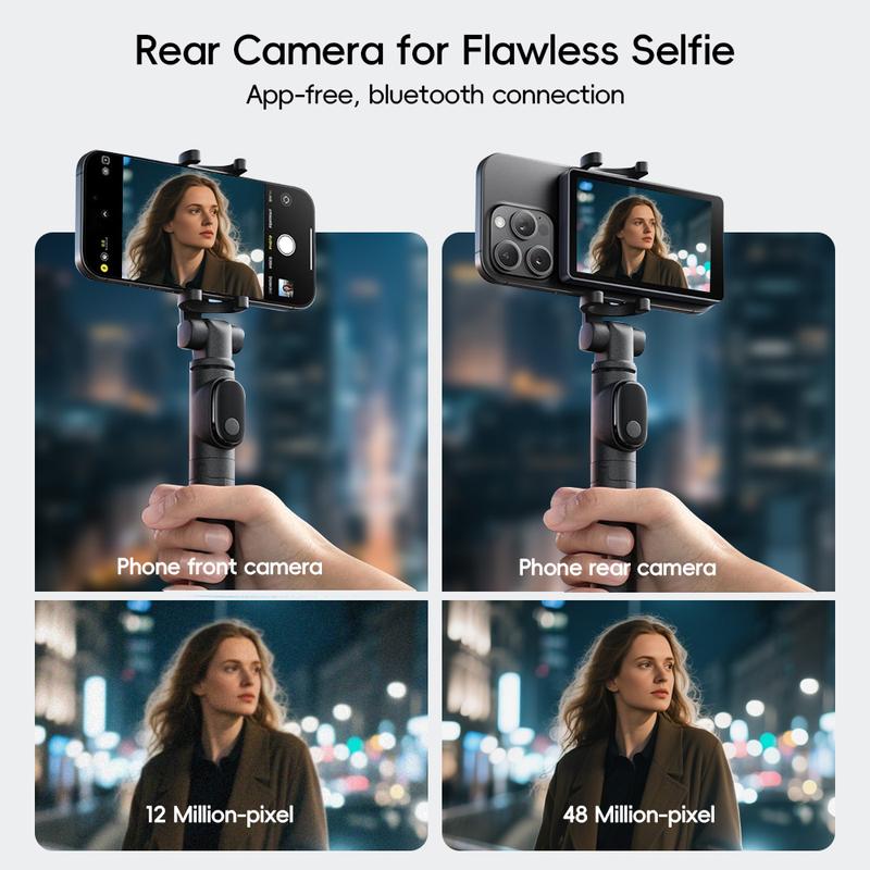 [DealsForYouDays]SummerWins Rolosar Magnetic Phone Selfie Monitor Screen, Wireless Back Camera Selfie Monitor,Compatible with iPhone and Android,Rear-Facing Camera for Live Streaming, Selfies, and Vlogs,Lightweight and compact