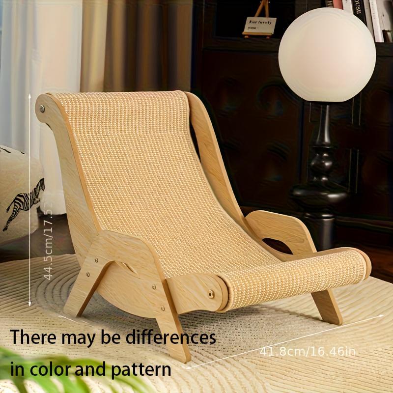 Durable Cat Scratching Post Sisal Material Anti Slip Base Pet Toy And Bed Self Cleaning Kitty Lounge Chair Ideal Gift For Cats And Sofa Furniture Protection