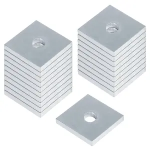 20 Pack Square Strut Washer Plate - 1/4" Bolt Size, 7/32" Thick, Fits 1-5/8" Strut Channel
