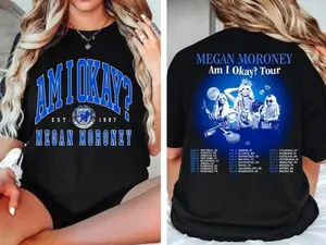 Megan Moroney T-Shirts, Crewneck Sweatshirts & Pullover Hoodie, 2025 Megan Moroney Am I Okay Tour T-shirt, Megan Moroney Country Music, Megan Moroney Concert Shirt CWR2