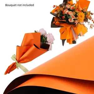 20pcs Waterproof Bouquet Paper, Dual Color and Wrapping Paper, DIY Valentine's Day Handheld Flower Arrangement Gift