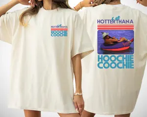 Hotter Than A Hoochie Coochie Comfort Colors Shirt, Meme Summer Vacation Tshirt, Music Lover Tshirt, 90s Country Music, Trendy Summer Tee