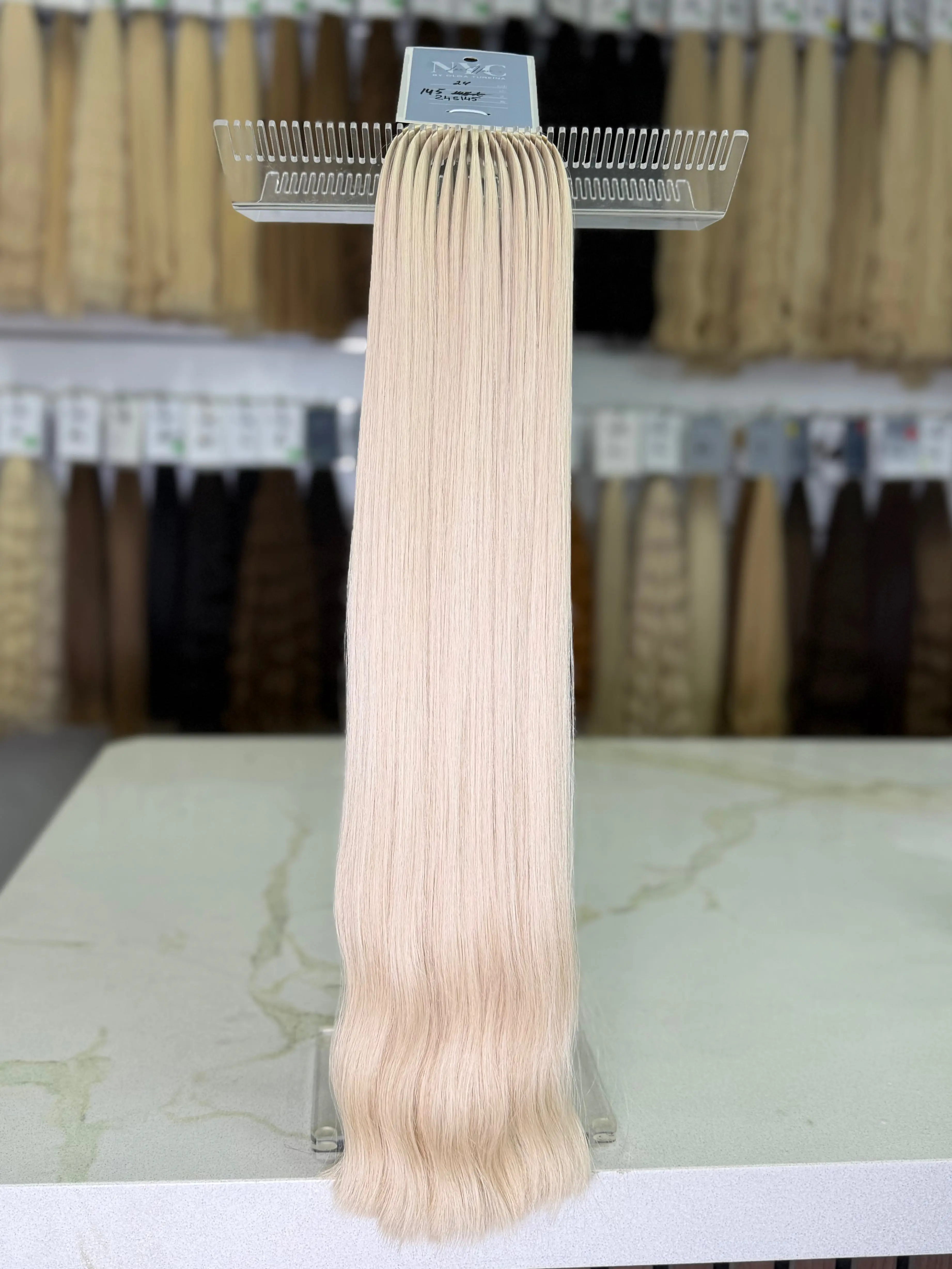 Premium Slavic Hair Blonde Wavy Bulk 24 Inch | LuxHairNYC