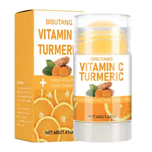 Turmeric Vitamin C Moisturizing Foot Care Cream,Anti Cracked Foot Cream,Anti Crack Moisturizing,Softening and Nourishing Cream for Dry,Cracked Feet,Remove Dead Skin and Moisturize Dry Skin