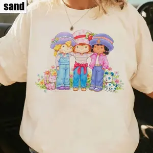 70s Cartoon Shirt, Nostalgia Friends Strawberry Shortcake Shirt, Cute Unisex Tshirt TAC