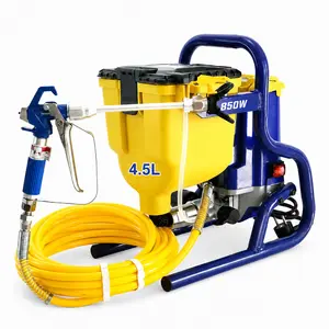 850W Airless Paint Sprayer 300 Model 2900 PSI High-Efficiency Electric Sprayer 0.55 Gal/Min Flow, 1.19 Gal Hopper, Cordless Portable for Interior & Exterior Walls, Furniture & Fences