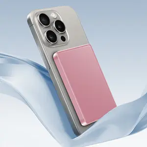 5000mAh Magnetic Battery Pack, Power Bank PD 20W Fast Charging, Wireless Portable Charger with USB C Cable for iPhone 15/14/13/12/Pro Max/Pro/Plus/Mini and AirPods 3/2/Pro Smartphone