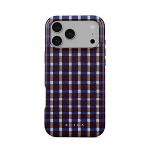 BURGA iPhone Case | Crosscheck | For iPhone 17 Pro Max, 16 15 14 13 12 11 Series | MagSafe Aesthetic Phone Case | Gradient Phone Case | Trendy 2026 Phone Case | Shockproof & Waterproof Protection | Gift for Her and Love