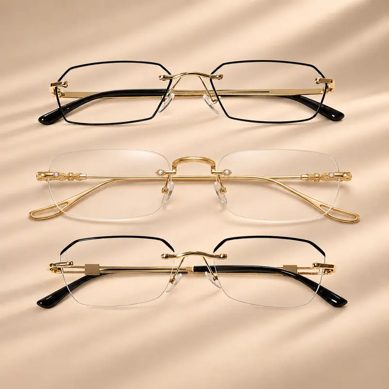Unisex Square  Frame Reading Glasses - High Quality Lightweight Full Rim Black Polycarbonate Eyewear, Photochromic UV Protection Lenses, Blue Light Blocking for Casual Use, Phone Browsing