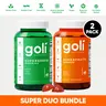 Super Bundle - Goli SuperGreens & Superfruits Duo - Collagen Promoting Vitamins & Minerals - Gelatin-Free, Gluten-Free, Vegan & Non-GMO