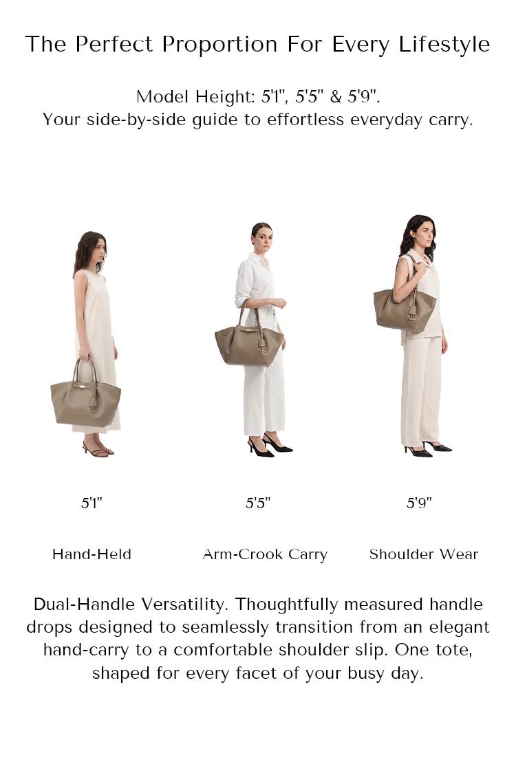 NEWBELLA Marella Top Handle Tote Bags - Elegant PU Leather Tote with Detachable Charm & Magnetic Closure System for Everyday Use 23.6" x 12.6" x 5.5" x 11"