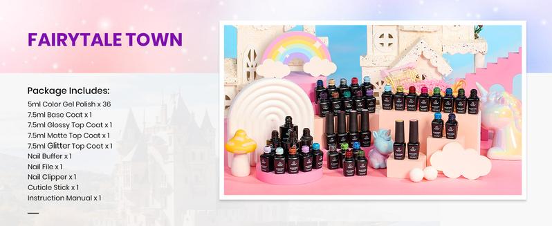 Beetles Glitter Gel Nail Polish Set 44Pcs, Holiday Red Gold Green Silver Burgundy Blue Pink Sparkle Gel Polish Kits with Base Top Coat Soak off Uv Gel Nail Polish Easter's Gift for Women