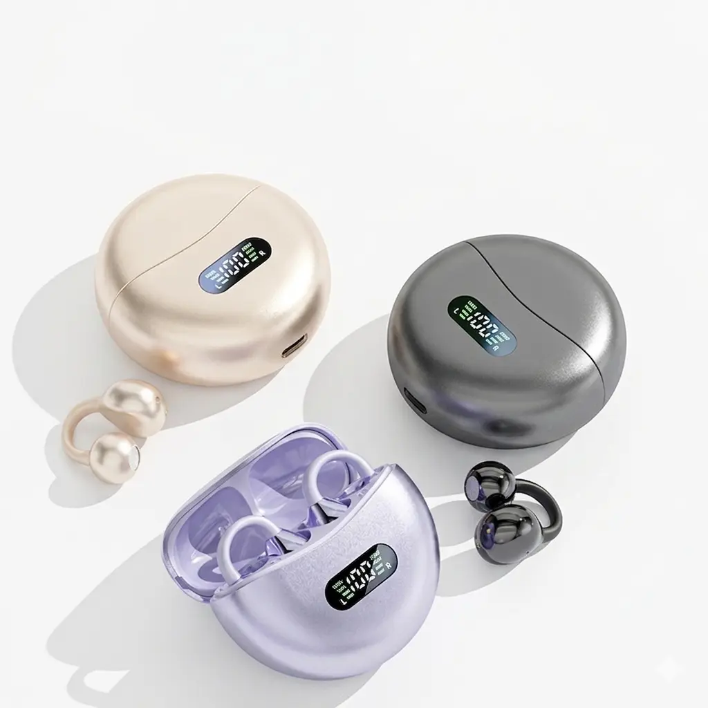 CHENRUIDA M79 Multifunctional Earbuds - Bluetooth 5.4 Wireless Headset, Waterproof Sport Earbud, Built-in Microphone, Ideal for Exercise, Office Use