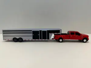 1/64 Scale 28' Gooseneck Cattle Trailer