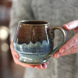 Handmade Pottery | 10-14 oz. Barrel Mug