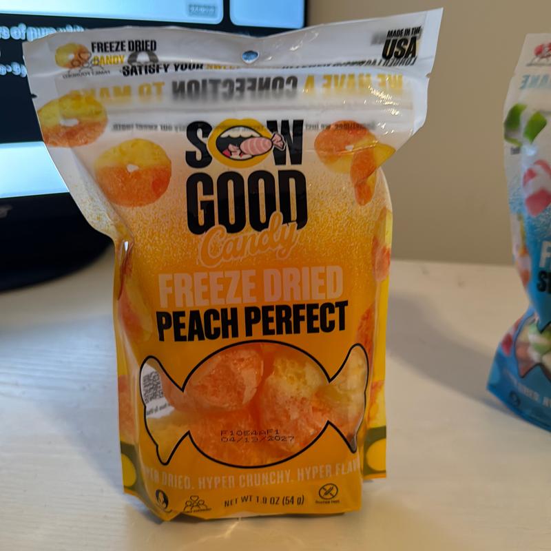 Sour Spheres, Peach Rings, and Dry Freeze Skittles - Assorted Candies - Candy, Snack