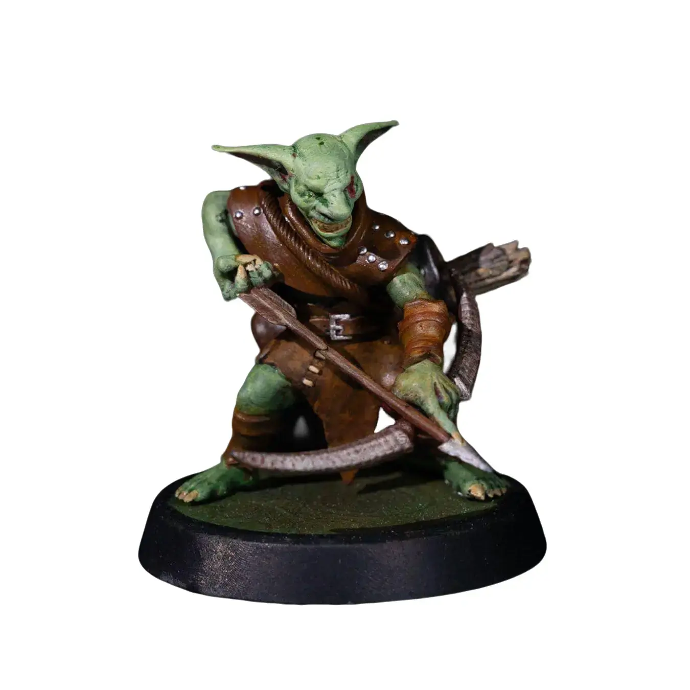 Handcrafted High-Detail Goblin Archer Miniature - Goblin Invasion Series, 3D Print Durable Resin Figure, Paintable RPG/DnD Figurine, Tabletop Game Supplies & Accessories to Elevate Your Tabletop Adventures, Home Decor Statue