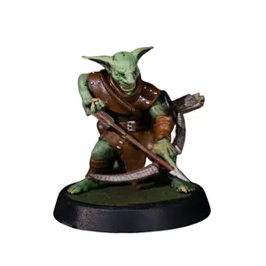 Handcrafted High-Detail Goblin Archer Miniature - Goblin Invasion Series, 3D Resin Print, Paintable RPG/DnD Figure, Tabletop Gaming Decor Statue