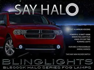 BlingLights Brand LED Halo Fog Lights for 2011 2012 2013 Dodge Durango