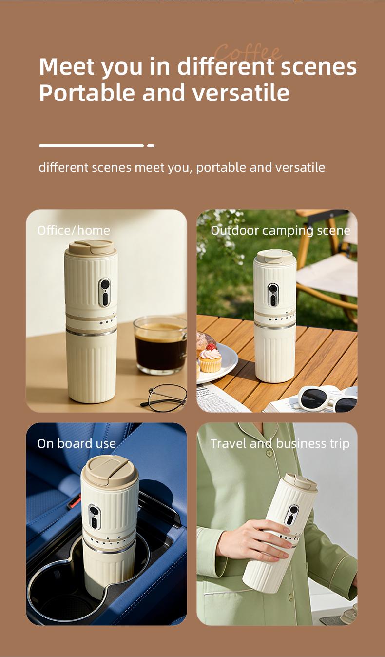 Portable Coffee Machine - Household Kitchen Appliance for Coffee and Tea Brewing