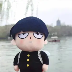 Mob Psycho 100 Cotton Style Doll Set Shigeo Kageyama & Reigen Arataka Anime Plush Cute Stuffed Character Collectible Gift