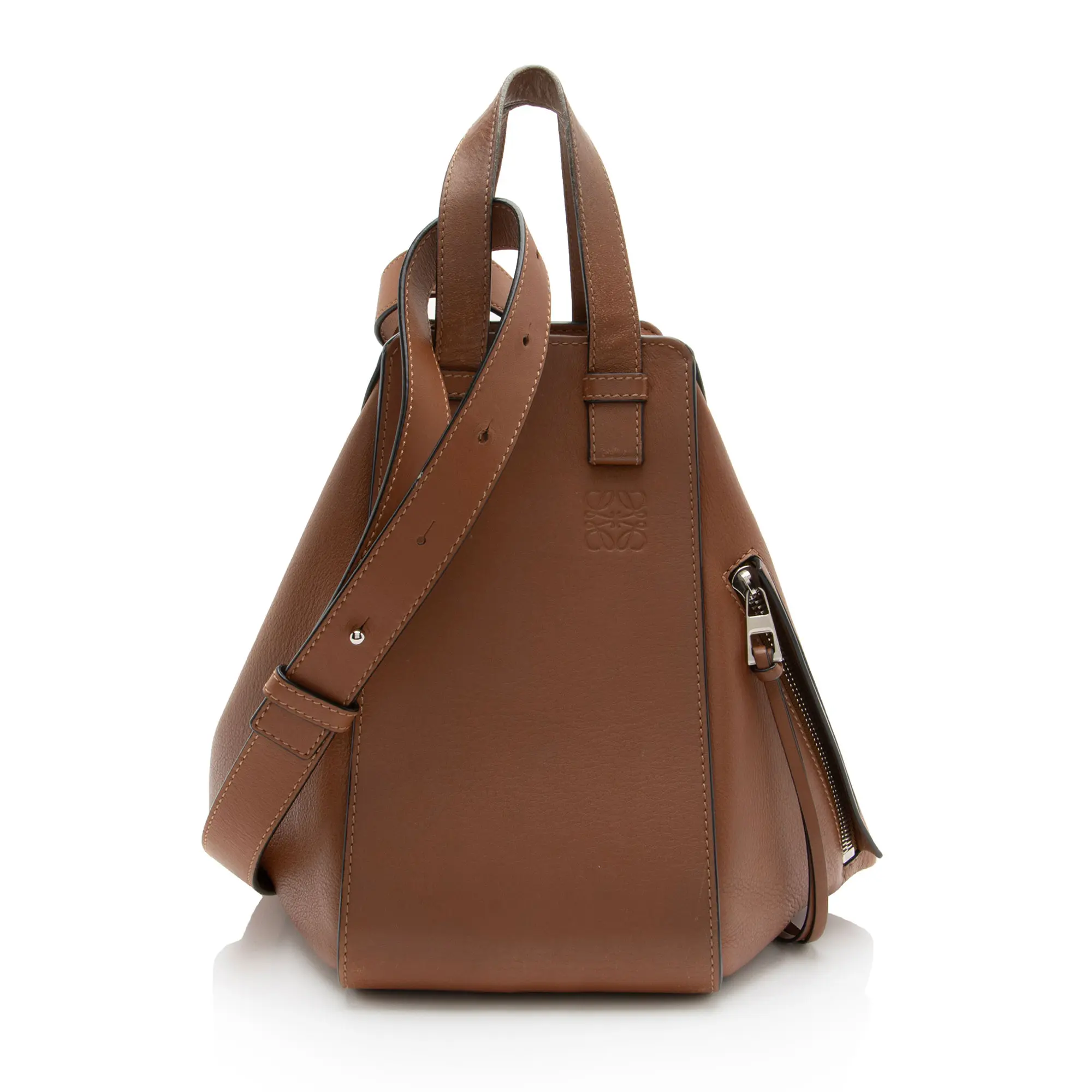 Pre-owned Loewe Calfskin Shoulder Bags Compact Hammock Bag