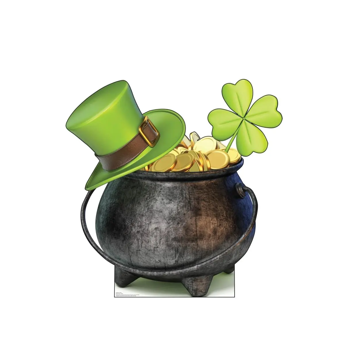 Advanced Graphics 2799 45x45 in. Decorative Printing Pot of Gold Cardboard Cutout Standup with Stand, Photo-Worthy Home Decor Accent
