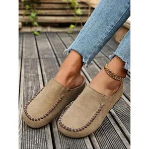 Comfortable Soft Sole Slip-On Flats, Vintage Handmade Style Women's Loafers, Lightweight Casual Daily Wear, All Seasons(Sheets)